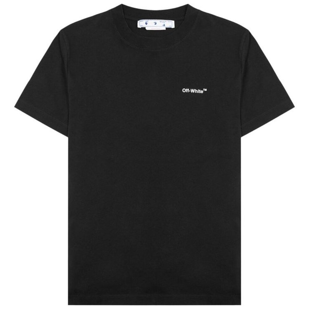 Off-White UNISEX BLACK Stripes T-Shirt Size XXS NWOT